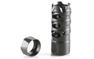 POF Triple Port muzzle brake for .223/5.56 with 1/2x28 threads, black nitride finish
