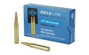 PPU .270 Winchester 150 gr Soft Point 20-round box