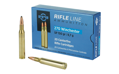 PPU .270 Winchester 150 gr Soft Point 20-round box