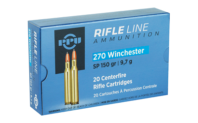 PPU .270 Winchester 150 gr Soft Point 20-round box