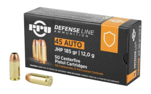 PPU PPD45 .45 ACP 185 gr JHP 50-round box