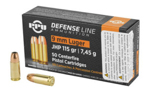 PPU PPD91 9mm Luger 115gr Jacketed Hollow Point 50rd box