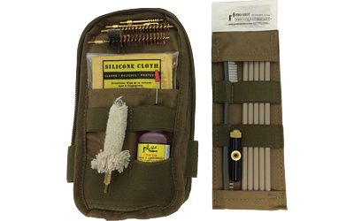 Pro-Shot .30 Cal Coyote Tactical Pouch Cleaning Kit with Pro-Tuff coated rods and accessories