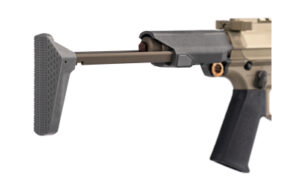 Q LLC Honey Badger two-position stock assembly in gray, fits Honey Badger receiver