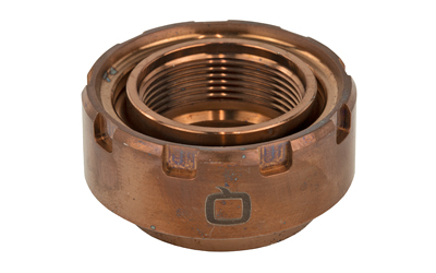 Q PLAN-B ASR silencer mount, 17-4 stainless steel copper finish, .30 caliber fit