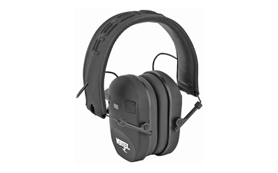 Radians Vertex Slim electronic earmuff in black with 85 dB NRR
