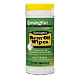 Remington Rem Oil Wipes 60 count 7x8 pop-up canister