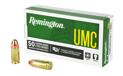 Remington UMC 9mm 115gr FMJ ammunition 50rd box