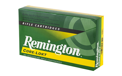Remington Core-Lokt 7mm Rem Mag 150gr Pointed Soft Point ammunition box, 20 rounds