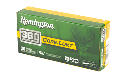Remington Core-Lokt .360 Buckhammer 180 gr SP ammunition 20-round box