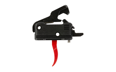 Rise Armament Rave PCC red anodized trigger, aluminum and steel construction
