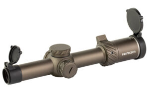 Riton 3 Tactix 1-8x24 30mm SFP scope in Flat Dark Earth, side view