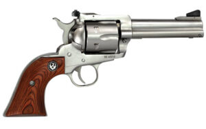 Ruger New Model Blackhawk .357 Magnum 4.62in satin stainless revolver with hardwood grips