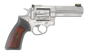 Ruger GP100 .357 Magnum 4.2 inch satin stainless 7-shot revolver with rubber/wood grip