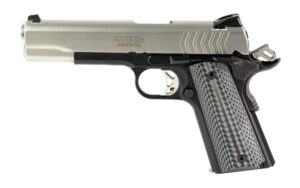 Ruger SR1911 Lightweight 9mm 5 inch two-tone stainless slide black anodized aluminum frame G10 grips