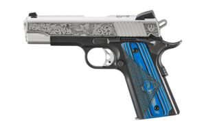 Ruger SR1911 Newport NH Edition .45 ACP 4.25in engraved stainless slide blue black G10 grips