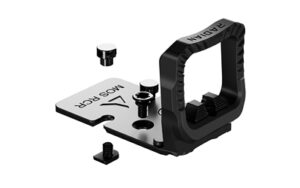 Radian Weapons Guardian + Six optic mount for Glock MOS, Trijicon RCR footprint, black