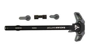 Radian Weapons Raptor charging handle with Talon 45/90 safety in gray, ambidextrous controls