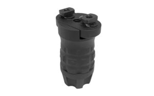 Samson Short Grenade Vertical Grip M-LOK in Black Anodized attached to AR-style handguard