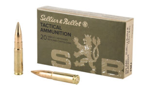 Sellier & Bellot 300 AAC Blackout 124 gr FMJ 20-round box