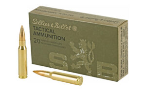 Sellier & Bellot 308 Winchester 147 grain FMJ ammunition - 20 rounds per box