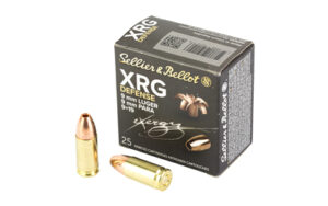Sellier & Bellot XRG Defense 9mm 100gr Solid Copper Hollow Point - 25 round box