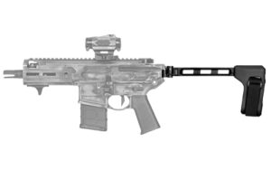 SB Tactical FS1913 folding pistol stabilizing brace, black, 9.6 inch overall