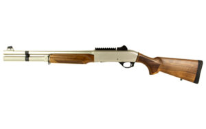 MAC 2 Tactical Marine 12 gauge 18.5 in electroless nickel finish with walnut stock