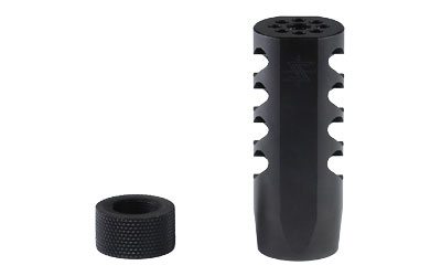 Seekins Precision ATC muzzle brake, 5/8x24 tpi, 416R stainless, Melonite black