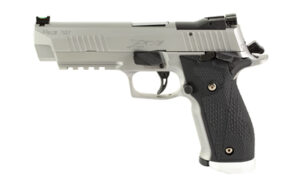Sig Sauer P226 X-Five STAS 9mm stainless pistol with 5-inch bull barrel and black G10 grips