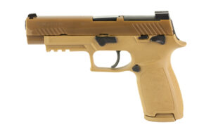 Sig Sauer P320 M17 9mm 4.7in Coyote PVD slide carry-length coyote grip SIGLITE sight