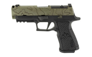Sig Sauer P320-XTEN Endure Comp 10mm with moss green Cerakote slide and three 15-round magazines
