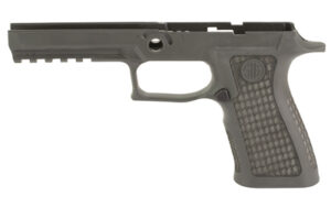 Sig Sauer LTXG Grip Module for P320 in tungsten gray, medium size, laser-stippled polymer