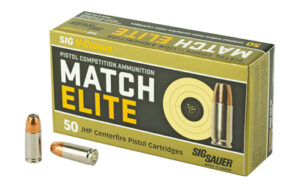 Sig Sauer Elite V-Crown Competition 9mm 115gr JHP 50rd box product image