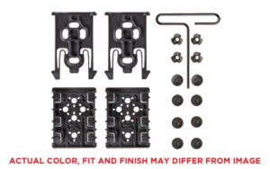 Safariland Equipment Locking System Kit ELS Black with two locking forks and two receiver plates