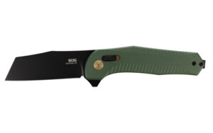 SOG Diverge XR 3-inch sheepsfoot folding knife forest green handle black PVD blade