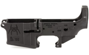 Spikes Tactical STLS018 Spider stripped lower receiver, black hard-coat anodized, multi-caliber