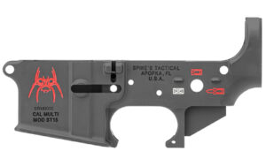 Spikes Tactical STLS019CFA Spider stripped lower receiver, 7075-T6 aluminum, black hard-coat anodized