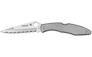 Spyderco Police C07S folding knife 4.13in VG-10 stainless steel handle