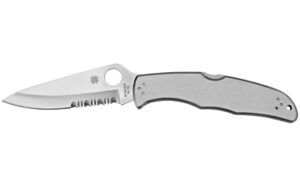 Spyderco Endura 4 folding knife with 3.85 inch VG-10 blade and satin stainless handle