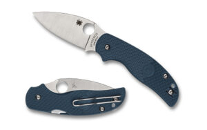 Spyderco Sage 5 Lightweight folding knife with 3-inch CPM SPY27 blade and cobalt blue FRN handle
