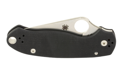 Spyderco Para 3 Satin 2.95-inch clip-point blade with black G-10 handle