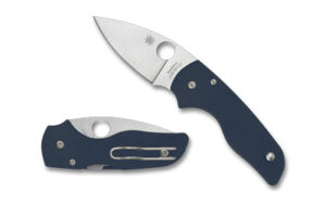 Spyderco Lil' Native folding knife CPM SPY27 cobalt blue G-10