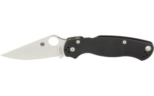 Spyderco Para-Military 2 folding knife with 3.42-inch drop point blade and black G-10 handle