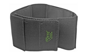 Sticky Holsters Belly Band Small black rubber with 4 accessory pockets and STICKY patches
