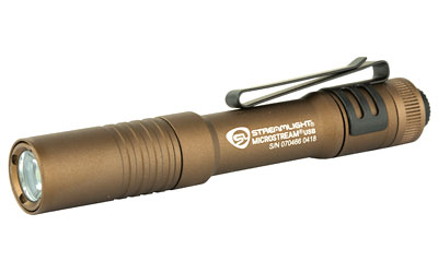 Streamlight MicroStream USB rechargeable pocket flashlight in Coyote finish, 250 lumens
