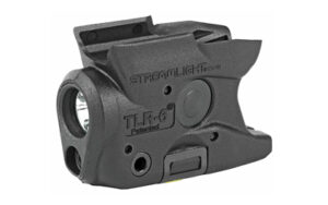 Streamlight TLR-6 compact weapon light with white LED and red laser for M&P Shield, black finish