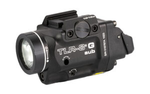 Streamlight TLR-8 G Sub weapon light with green laser and 1913 short rail mount, black