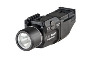 Streamlight TLR RM 1 500 lumen weapon-mounted LED light in black, Picatinny rail mount