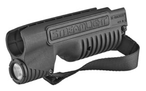 Streamlight TL-Racker shotgun forend light in black, fits Mossberg 590 Shockwave, 1000 lumens